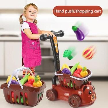 Imagem de 39 unidades/conjunto Children Play House Toys Shopping Cart - Gloome S