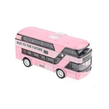 Imagem de Brinquedos Xs Kid Metal Diecast Cars Pull Back Double Decker - Gloome 