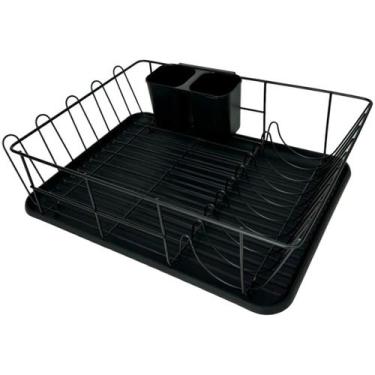 Imagem de Escorredor De Louças com Bandeja Preto HANOVER Para Bancada - MEK