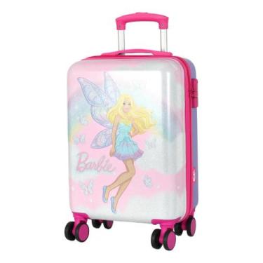 Imagem de Mala Barbie Fada Rodinhas 360 Bordo Cadeado Meninas Luxcel MF10536BB26
