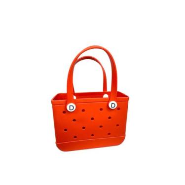 Imagem de Bolsa Eva Premium Luxo Praia Piscina Impermeável - - Domum, Laranja, P
