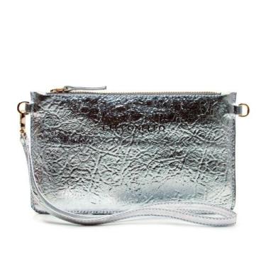 Imagem de Bolsa Couro Prata Cecconello 1270002-13, Unica, U