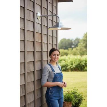 Imagem de Arandela Externa 100W Prata 110V/220V: Ilumine Seu Espaço - Congratula