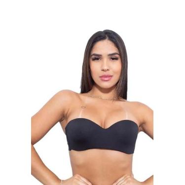 Imagem de Sutiã sem alça - Garota lingerie , Preto, G