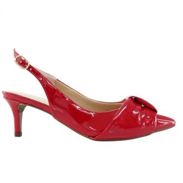 Imagem de Scarpin Feminino Mariotta 13553-24, Vermelho, 37