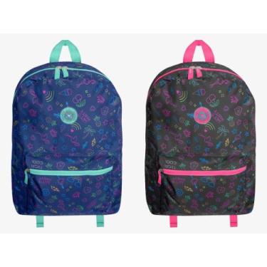 Imagem de Mochila Adulto Basica Casual Estampas Unissex Escolar Unissex Clio, Az