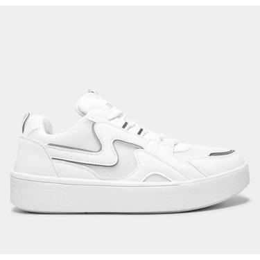 Imagem de Tênis Causal Feminino Ramarim Solado Flatform 83231, Branco, 36
