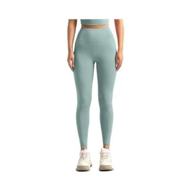 Imagem de Leggings De Ginástica Sem Costura Com Cintura Alta E Efeito Levanta Bu