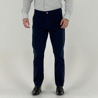 Imagem de Calça Dudalina Esporte Fino Slim Masculina, 38, Marinho
