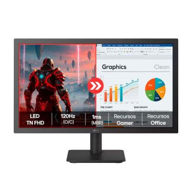 Imagem de Monitor LG 22U403A-B 22" Full HD VA 120Hz 1ms Dynamic Action Sync Preto Bivolt