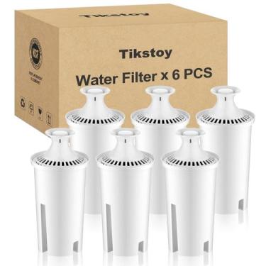 Imagem de Filtro de Água Tikstoy Reposição para Jarras Brita Pacote com 6