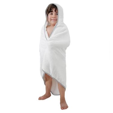 Imagem de Toalha de Bebê com Capuz Comfort Power Cinza - 80x100cm
