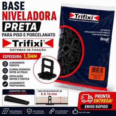 Imagem de Base Niveladora Trifixi 1,5mm Preta Para Piso Porcelanato