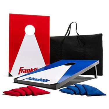 Imagem de Conjunto de Cornhole da Franklin Sports — Inclui 2 alvos, 8 sacos de feijão e bolsa de transporte, 90,7 cm x 60,5 cm (36" x 24"), [None]