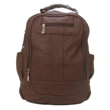 Imagem de Mochila Feminina Adulto Faculdade Couro Sintetico Kl 510