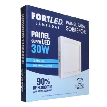 Imagem de Painel Led Sobrepor 30W Quadrado - Fortled