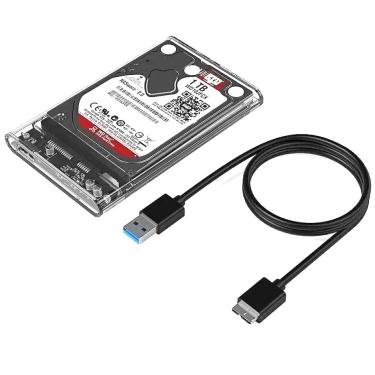 Imagem de Case HD externo de 1 Tera USB 3.0 e até 6Gbps p/ pc Notebook