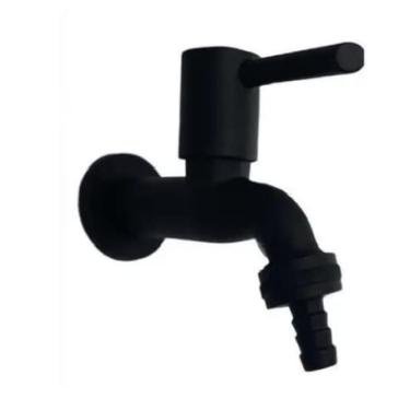 Imagem de Torneira Tanque E Jardim 1/4 Volta Metal Alavanca Luxo Preta