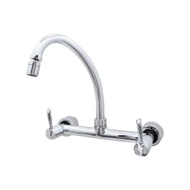 Imagem de Misturador para Água Quente e Fria para Cozinha Acionamento 1/4 de Volta Modelo Parede