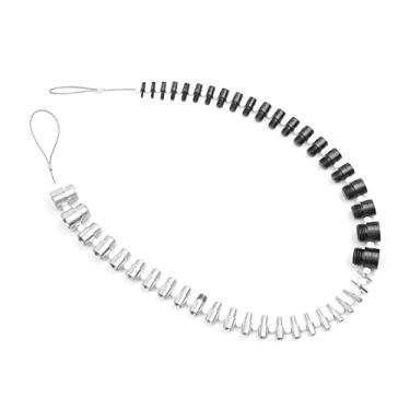 Imagem de Tingpai Verificador de rosca de porca e pa fuso (pol. E métrico) 44 medidores ho/fêmea - tamanhos de 23 pol. E 21 métricos