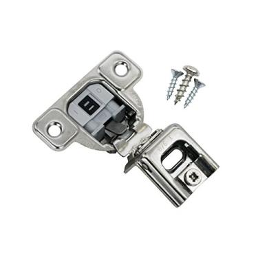 Imagem de Pacote com 10 Salice 106 graus Silentia 3,8 cm de sobreposição parafuso em dobradiça de armário com 2 ajustes de came CUP3CD9