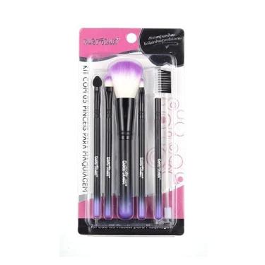 Imagem de Kit Kp5-28 com 5 Pincéis Para Maquiagem - Lilas, Macrilan
