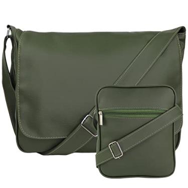 Imagem de Kit Bolsa Pasta Carteiro Masculina Tiracolo E Shoulder Bag