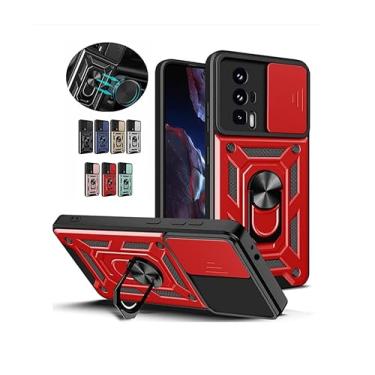 Imagem de Capa Case Capinha Anti Impacto Ring Premium Luxo Xiaomi Poco F5 PRO (VERMELHA)