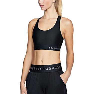 Imagem de Under Armour Sutiã esportivo feminino Armour Mid Keyhole (001)/prata metálica, médio