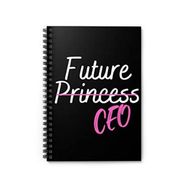 Imagem de Caderno espiral bem-humorado princesa CEO elegante elegante elegante hilário oficial executivo feminino fã tamanho único