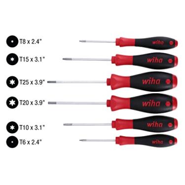 Imagem de Wiha 36201 Conjunto de chaves Torx Ergo, 6 peças
