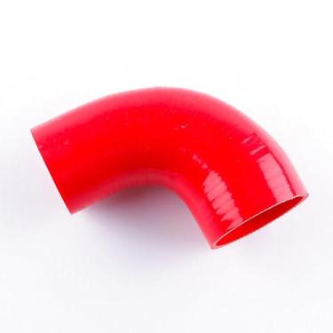 Imagem de JOIUYOLJ Mangueira de cotovelo de redução de 90 graus ID 2,5 a 7,6 cm (64 mm a 76 mm) para tubo de admissão de ar direto universal Turbo Intercooler reforçado 4 camadas 5,4 mm (90D-ID64-76)
