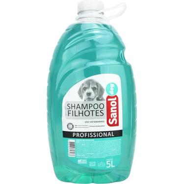 Imagem de Sanol Dog Shampoo De Pêlos Para Cães E Gatos Filhotes 5 Litros Verde