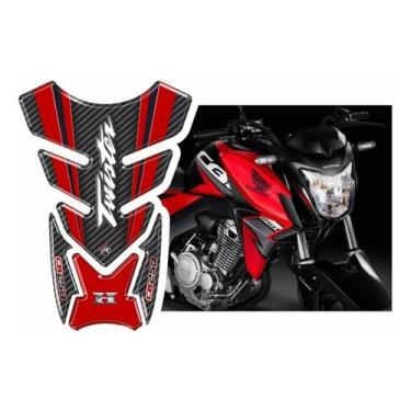 Imagem de Aplique Protetor De Tanque Resinado Cb 250 Twister Vermelho - Resitank