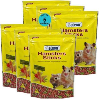 Imagem de Alcon hamster sticks 200g kit com 6 para hamster gerbil e topolino