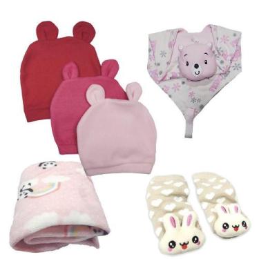 Imagem de Kit 6 Peças Acessórios para Bebê Inverno Bonito e Barato - Koala Baby,