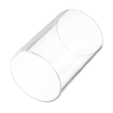 Imagem de Rebower Tubo rígido de plástico transparente de 15 cm 94 mm x 100 mm (3,7" x 4") tubo de acrílico redondo de policarbonato, [para encanamento, hidráulica, aquário, faça você mesmo]