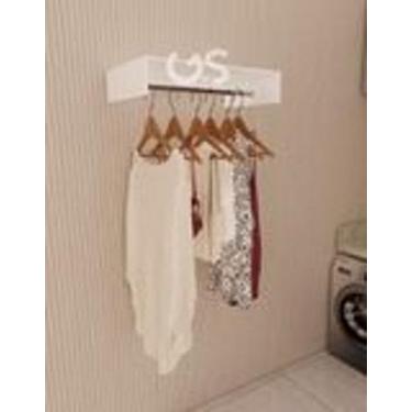 Imagem de Cabideiro Parede Arara Porta Roupas Closet, Quarto parede Mdf/mdp - Ma