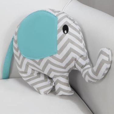 Imagem de Almofada Decorativa  Elefante - Laura Baby, Chevron Tiffany
