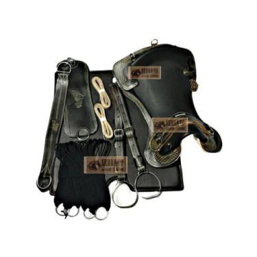 Imagem de KIT 10x PEÇAS  Montaria  Sela Freio de Ouro - SELARIA SERRANO