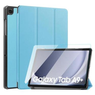 Imagem de Kit Case Couro + Vidro Para Para Tablet Samsung A9+ 11 X210 - Star Cap