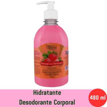 Imagem de Hidratante Corporal Morango com Champagne Folha Nativa 480ml