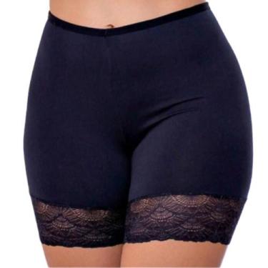 Imagem de Short Plus Size Anagua Segunda Pele Feminino Com Renda Não Marca Bermu