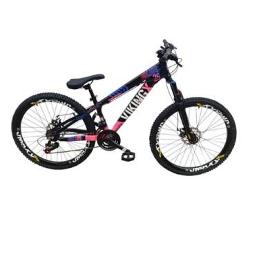 Imagem de Bicicleta Aro 26 Vikingx Tuff 25 Aluminio Pneu Cravudo Quadro Aluminio