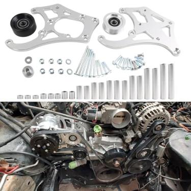 Imagem de VVORHSBELL Kit de suporte de compressor de ar condicionado LS, compatível com Sanden 508L SX Camaro LS1 LS Engine LM7 LR4 LQ4 L59 LQ9 LM4 L33 L92 L76 LY2 LY5 LY6 LC9 LH8 LMG L98 L99 L96 LC8
