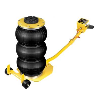 Imagem de YELLOW JACKET Air Jack 3 Ton Triple Bag Air Jack Com Seis Tubos De Aço, Macaco Pneumático Portátil Com Mão Longa, Macaco De Airbag De Elevação Rápida De 3 A 5 S Para Carros, Garagens, Reparos, Amar