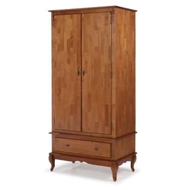 Imagem de Guarda-Roupa com 2 Portas e 1 Gaveta de Madeira Hannover - M560406 - L