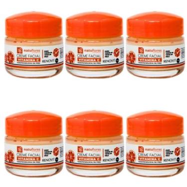 Imagem de CREME FACIAL VITAMINA C RENOVIT NANOTECNOLOGIA 30gr NATUFLORES 6un