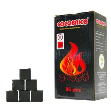 Imagem de Shisha Lyfe Pacote Com 96 Cubos De Carvão Coco - Queimador Incenso Para Churrasco E Grelhados, Premium, Saboroso, Cozinha Ao Ar Livre, Perfeito 22 Mm