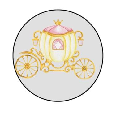 Imagem de Adesivo Decorativo Princesas, Circular, 200mm, Vários Modelos (PR-352, PAPEL RECICLAVEL, 200-MM)